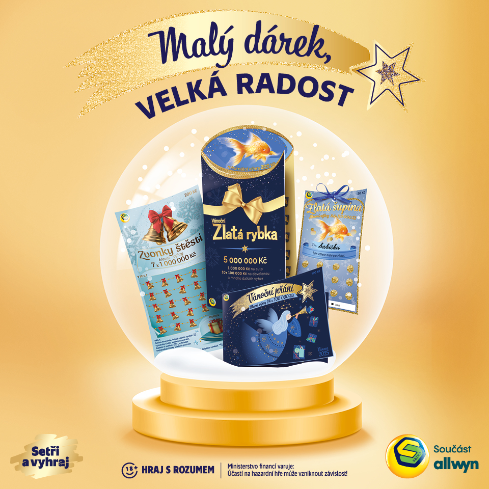 Vánoční losy od Sazky. Malý dárek pro velkou radost!