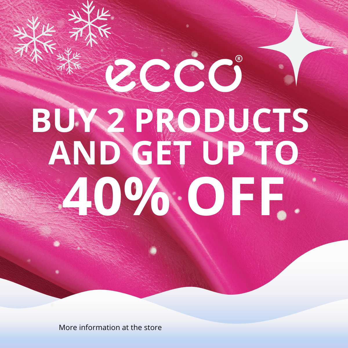KUPTE 2 PRODUKTY A ZÍSKEJTE SLEVU AŽ 40% NA OBUV