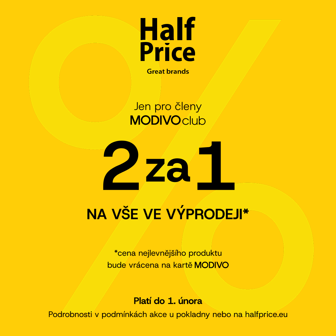 2 za 1 v HalfPrice!
