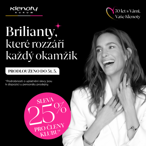 Sleva 25 % na brilianty