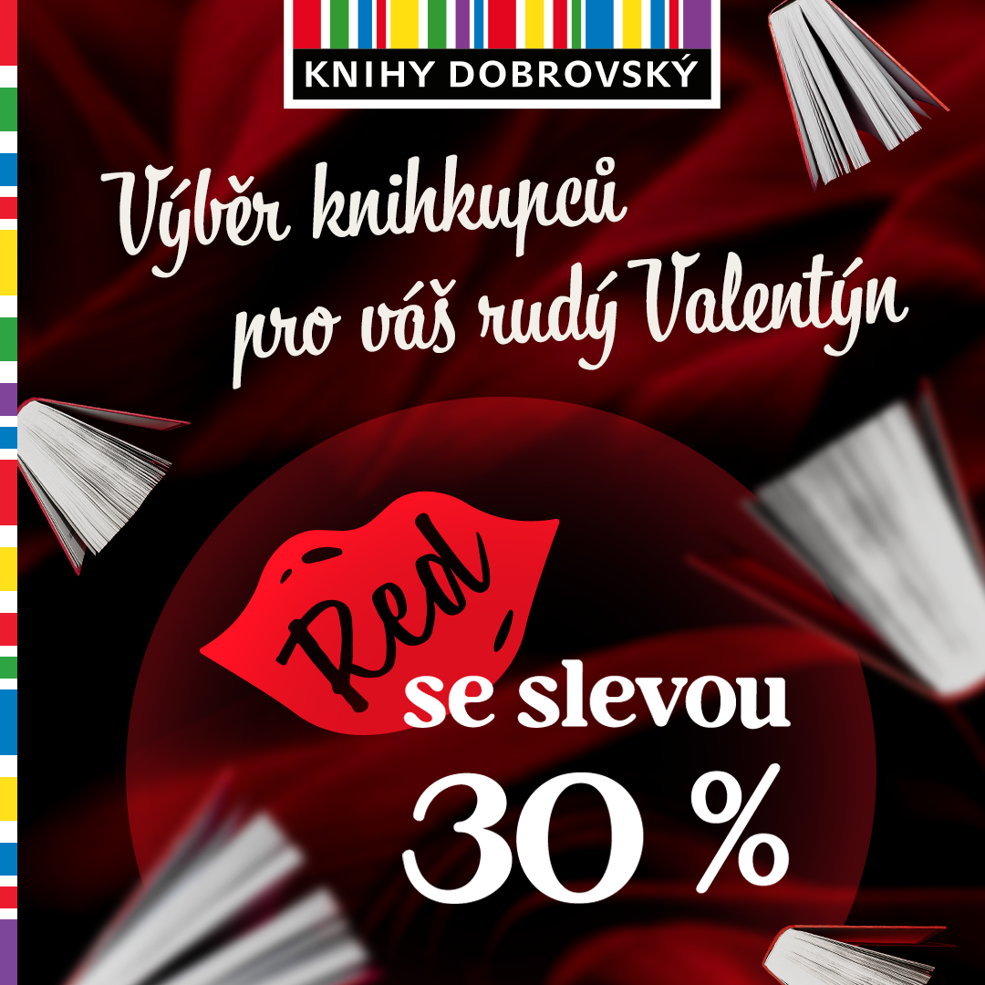 Výběr knihkupců pro váš rudý Valentýn. RED se slevou 30 %