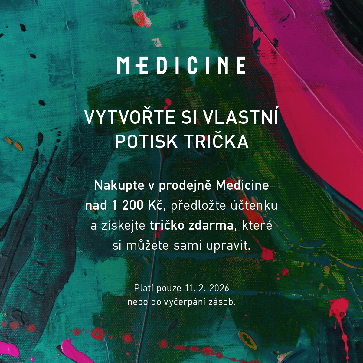 🎨 Tričko jako plátno – přijďte si vytvořit vlastní potisk