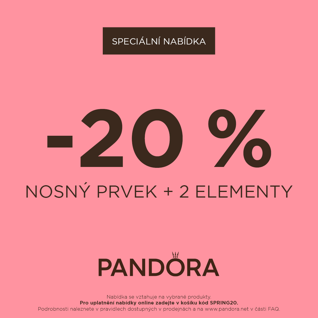 20 % sleva při nákupu náramku a 2 přívěsků