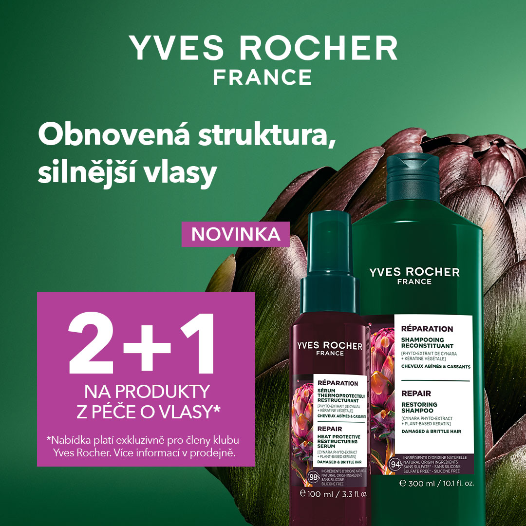 Nová regenerační řada péče o vlasy od rostlinné kosmetiky Yves Rocher