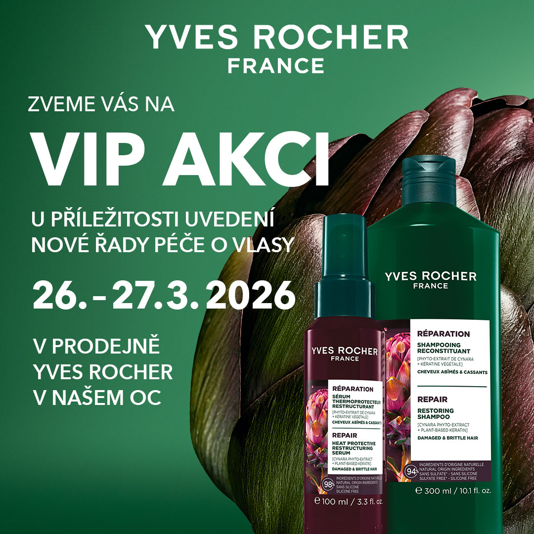 VIP AKCE v prodejně rostlinné kosmetiky Yves Rocher