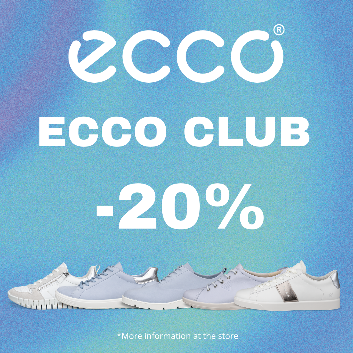 ECCO CLUB: 20% SLEVA POUZE PRO ČLENY