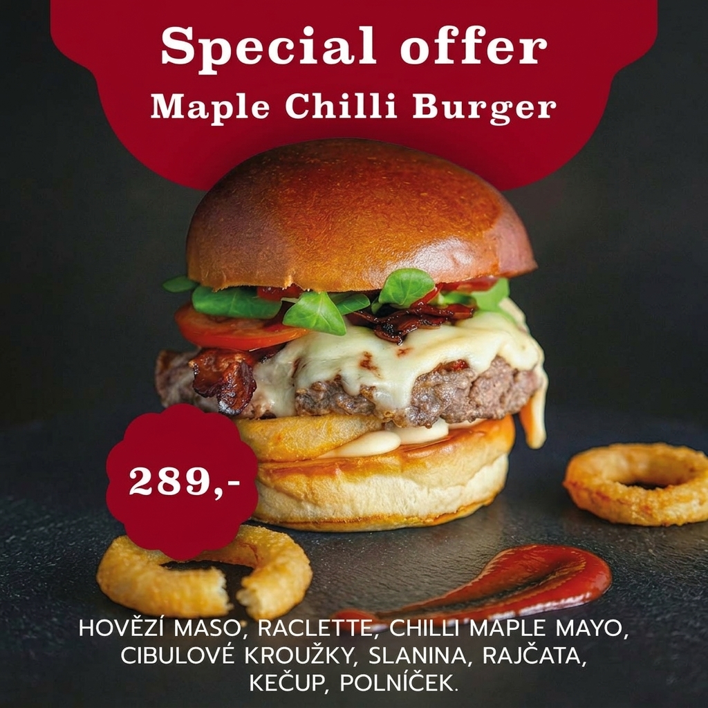 Maple Chilli Burger